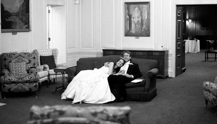 bride and groom relax Julia and Adams Wedding Photographs at The Honourable Society of The Inner Temple, London