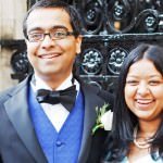 Groom Photographed outside Chandos House, London