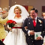 Bride and Groom by Wedding Photographer Hilton Hotel London
