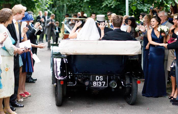 Wedding Photograph of Car Wedding Photographer at Fulham Palace, Bishops Park, London