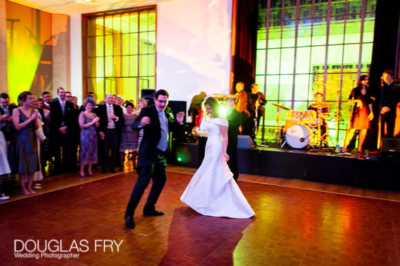 Couples wedding photograph dancing at RIBA