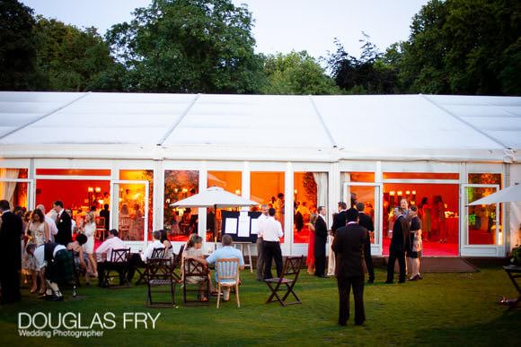 Wedding marquee in Chelsea at Ranelagh Gardens