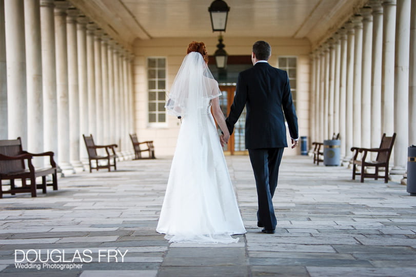 Wedding Photographer Queens House - Greenwich - Walking hand in hand