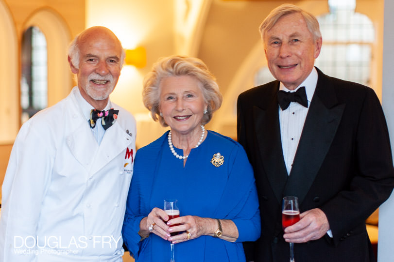 Lady Marshall with Anton Mosimann Photograph of anniversary party with Anton Mosimann