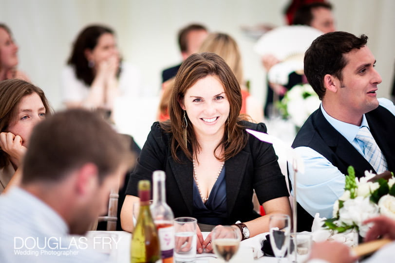 wedding reception photograph - marquee in norfolk