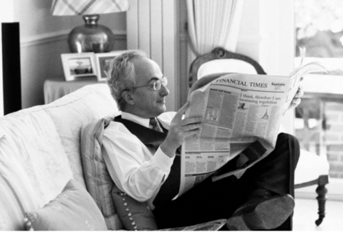 Wedding photograph of father of the bride taken at home at Henley-On-Thames