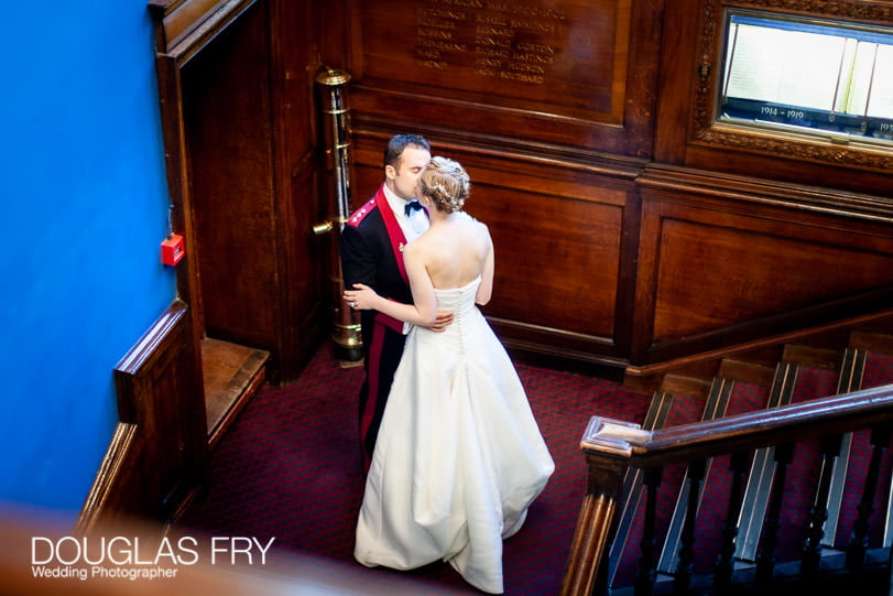 bride and groom photographed in hac