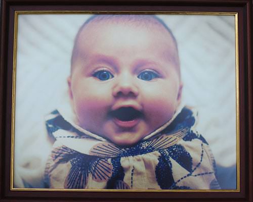 framed baby portrait photograph of baby Mia framed baby portrait photograph of baby Mia