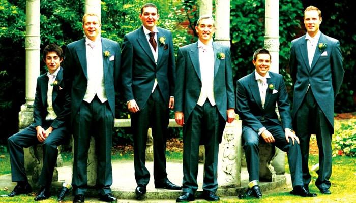 the ushers at Warren House, London Claire and Barry's Wedding Photographed at Warren House, Richmond 1