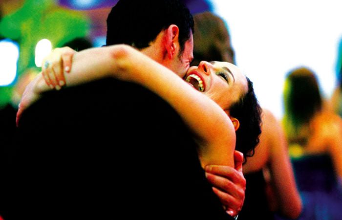 Photograph of bride and groom on dance floor at RIBA