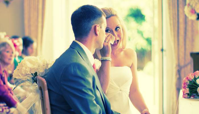 bride crying photo