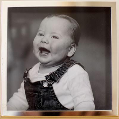 Black and White Portrait Photograph of Child Black and White Portrait Photograph of Child