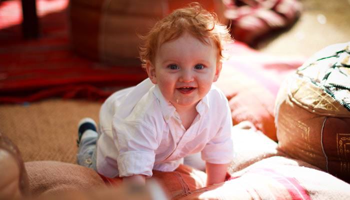 Garden Party Portrait Photograph Baby