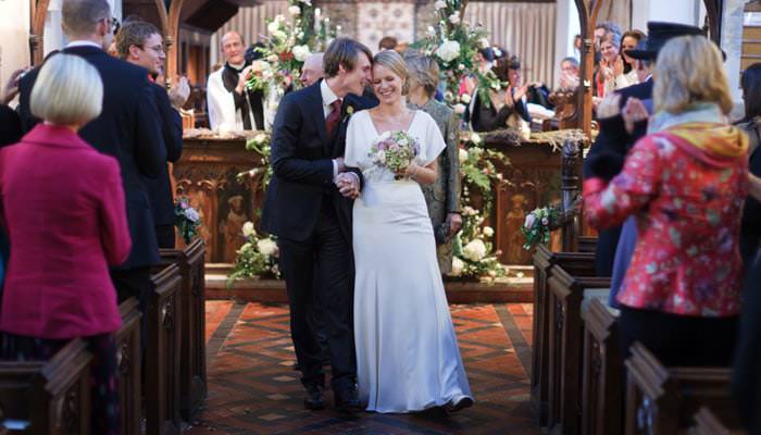 Wedding Photographer Bride and Groom at St Dunstan's, Monks Risborough, Buckinghamshire
