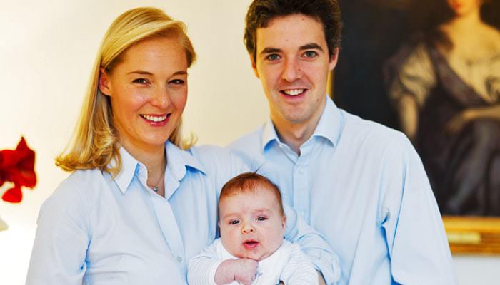 Felix with his Mum and Dad