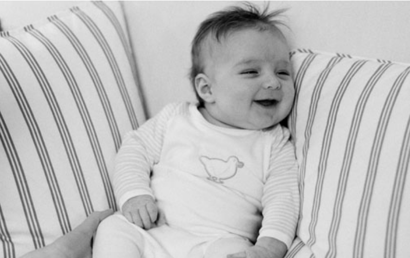 New born baby photographed in London