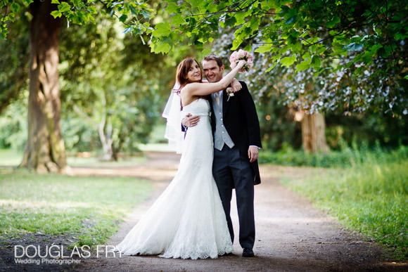 wedding photograph of couple together at Fulham Palace