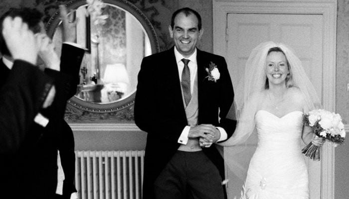 Wedding Photograph of Bride, Groom at Wyck Hill House