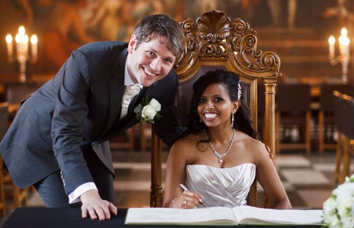 Wedding Photograph - Painted Hall, Royal Naval College, Greenwich