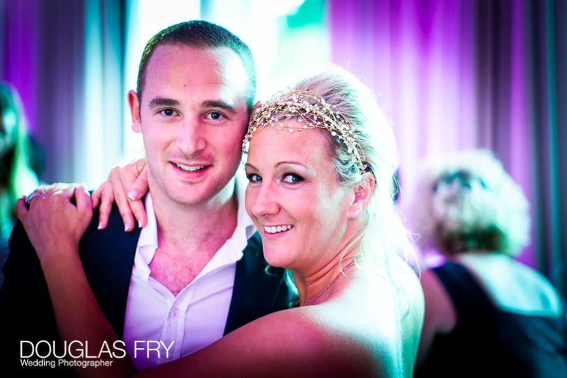 Bride with friend at wedding