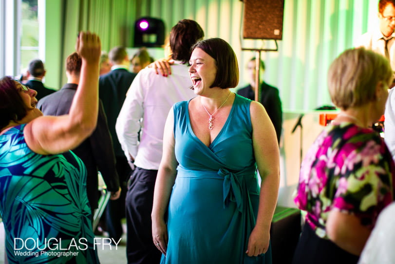 Guests enjoying the wedding at Coworth Park