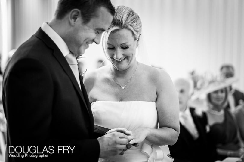 Weddding photograph of couple at Coworth Park near Ascot