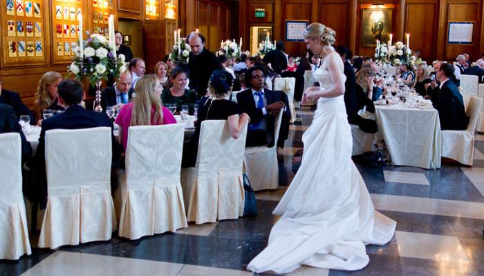 Wedding Photograph of bride at Inner Temple in London