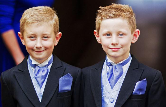 Page Boys Photographed at Wedding at St Etheldredas London