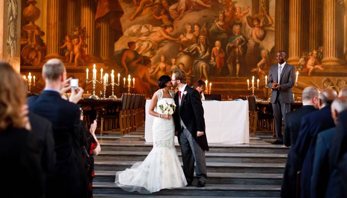 Wedding Photograph Painted Hall Greenwich, London