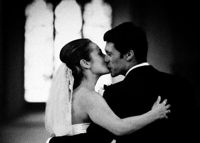 Wedding Photograph of Bride and Groom in Church