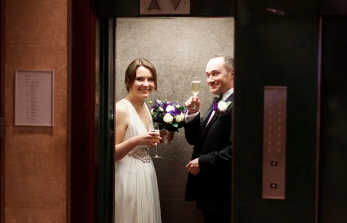 Photograph of Bride and Groom, London Bride and Groom Photograph at RIBA, London
