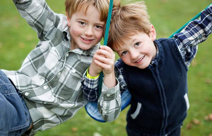 Photograph Brothers on Swing Gloucestershire