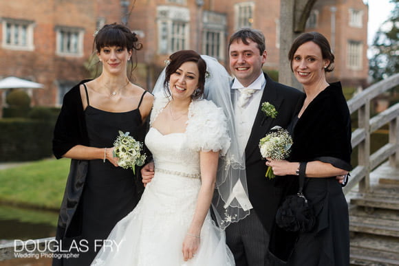 Family formal wedding photograph