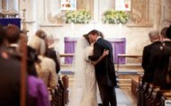 church service wedding photograph