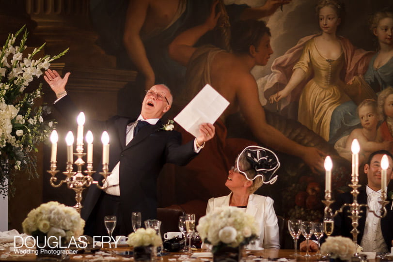 Wedding Photograph Speeches at The Painted Hall London, Greenwich