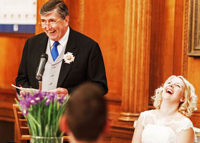 Wedding Photographer Inner Temple - Father making a speech