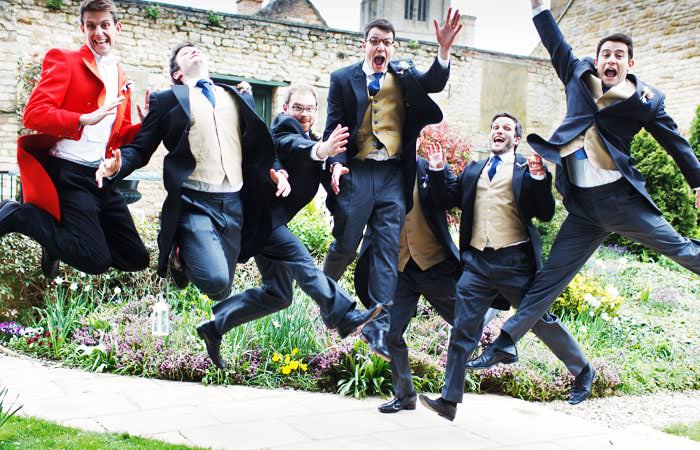 Photograph of Ushers Jumping