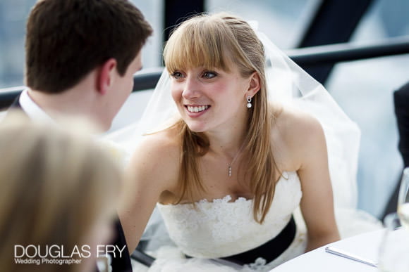 Couple during wedding reception