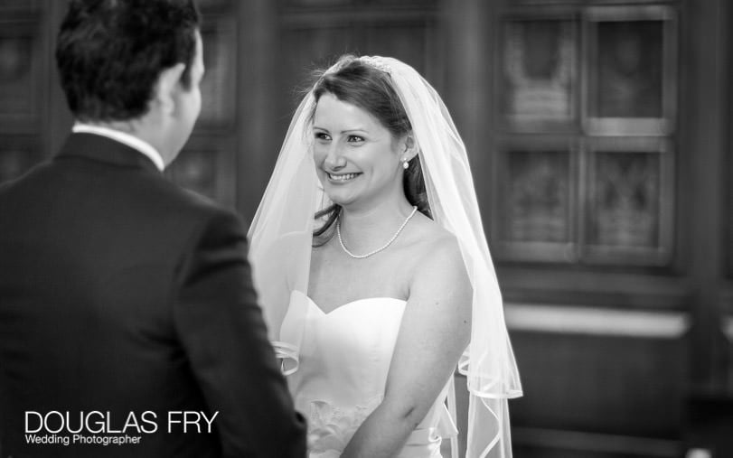 Bride and Groom Photographed at Gray's Inn London