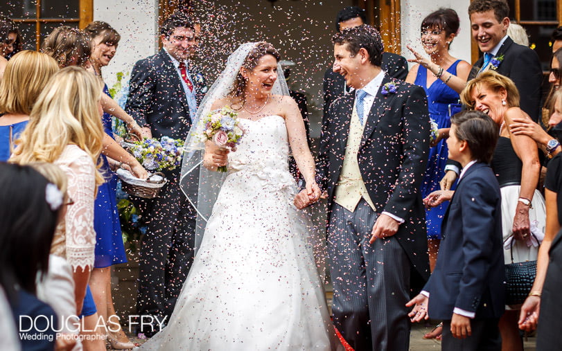 Bride and Groom Photographed at Gray's Inn London