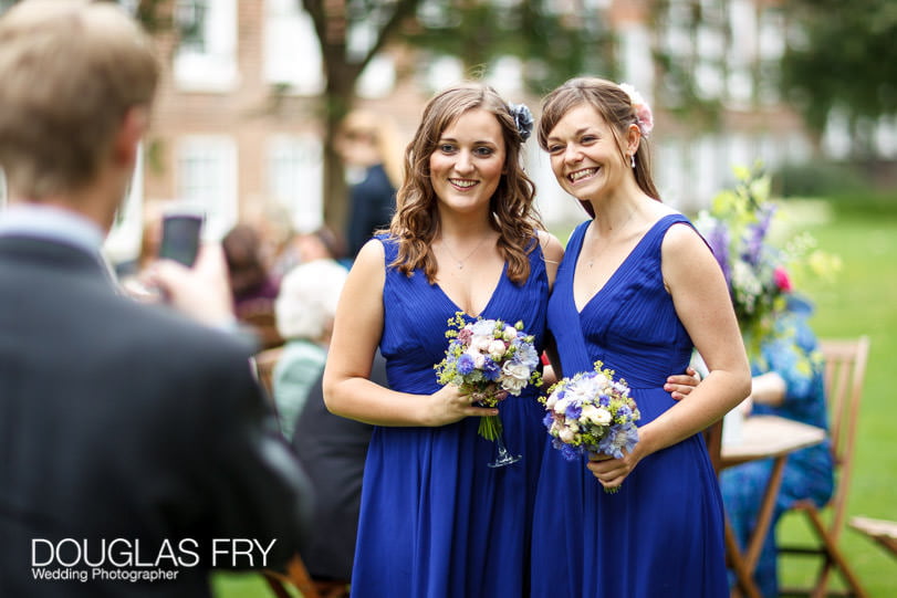 Guests photographed by wedding photographer in London at Grays Inn