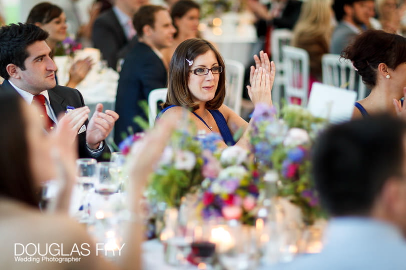 Guests at Gray's Inn London wedding