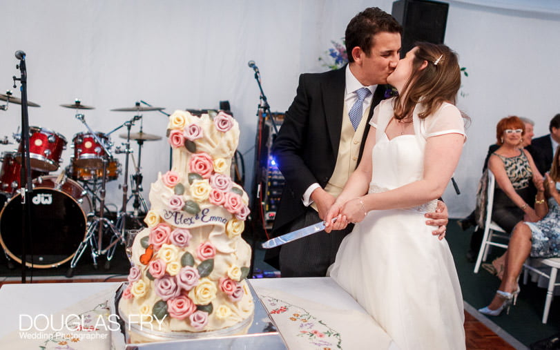 Cake cutting wedding photograph at Gray's Inn