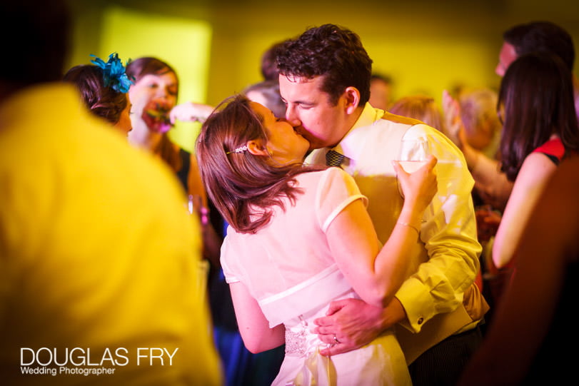 Bride and groom wedding photograph dancing at Gray's Inn