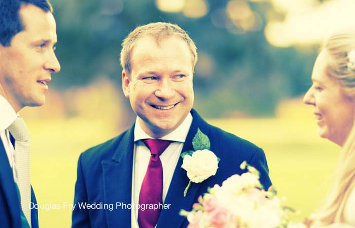 Wedding Photograph of Groom Loseley Park, Surrey