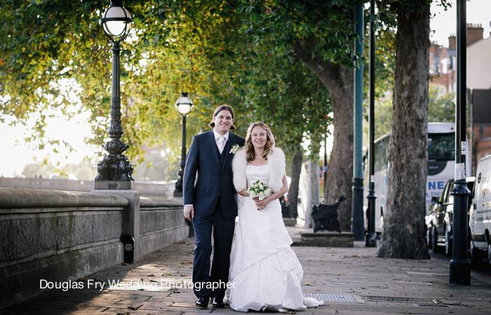 Wedding Photograph Chelsea Embankment Wedding Photograph Couple in Chelsea, London
