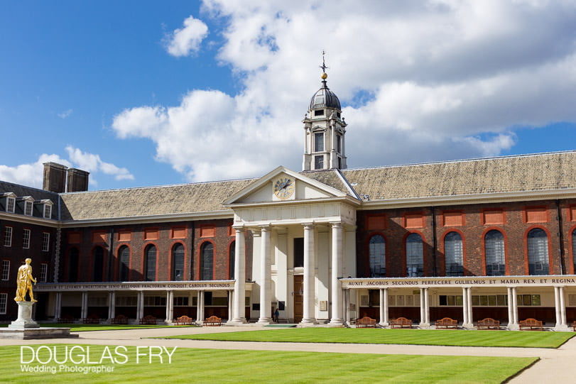 Wedding photograph of The Royal Hospital, Chelsea, London