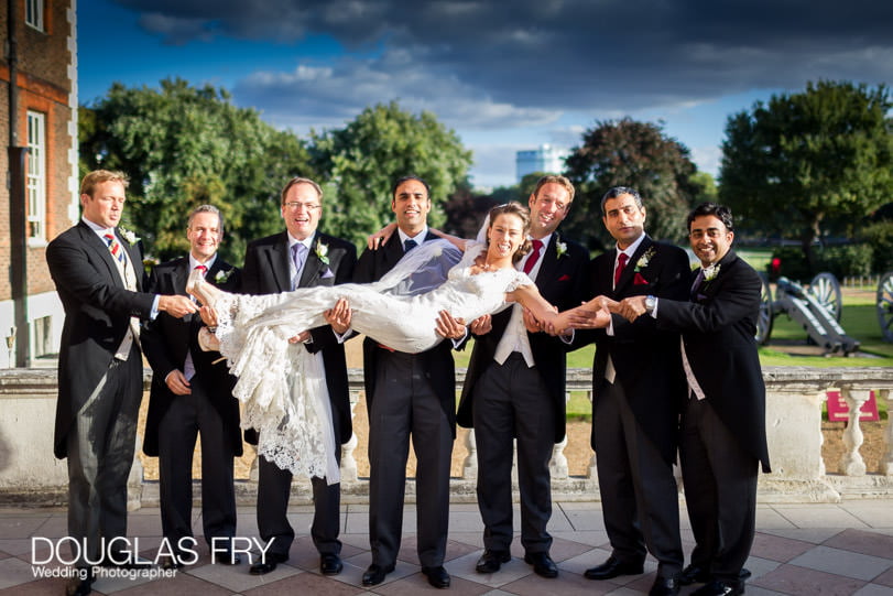 Guests at Wedding at The Royal Hospital, Chelsea, London