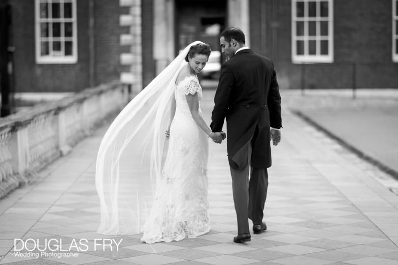 Guests at Wedding at The Royal Hospital, Chelsea, London