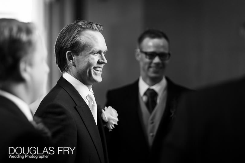 Wedding Photographer St Brides Church London - Groom